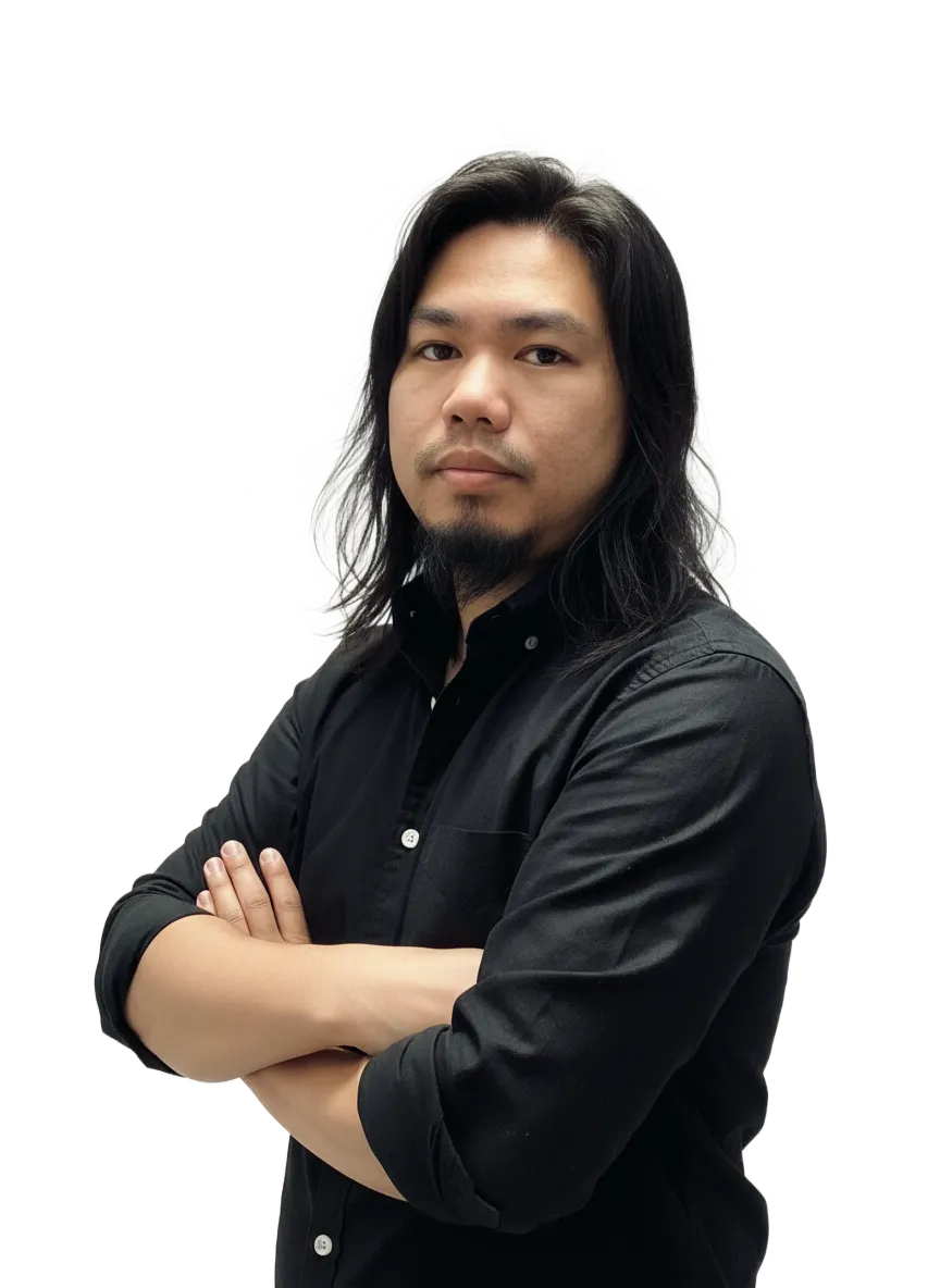 Jez Reel Maghuyop, arms crossed